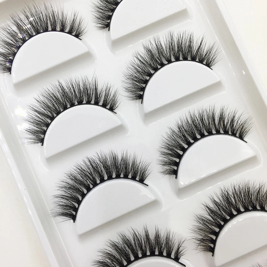 38 Style 5 Pairs Natural 3D Mink False Eyelashes