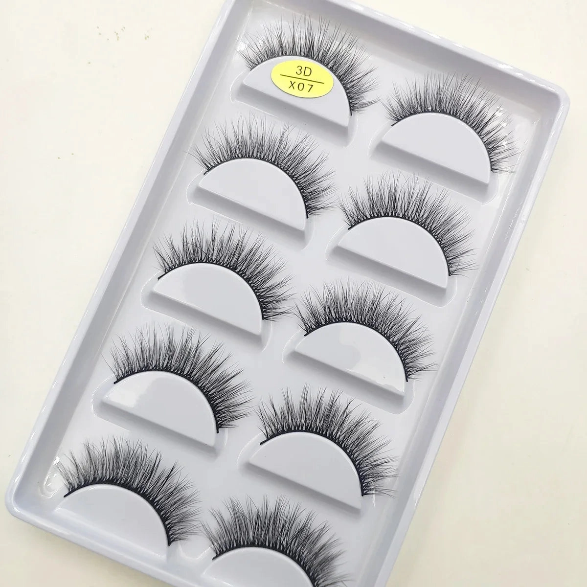 38 Style 5 Pairs Natural 3D Mink False Eyelashes