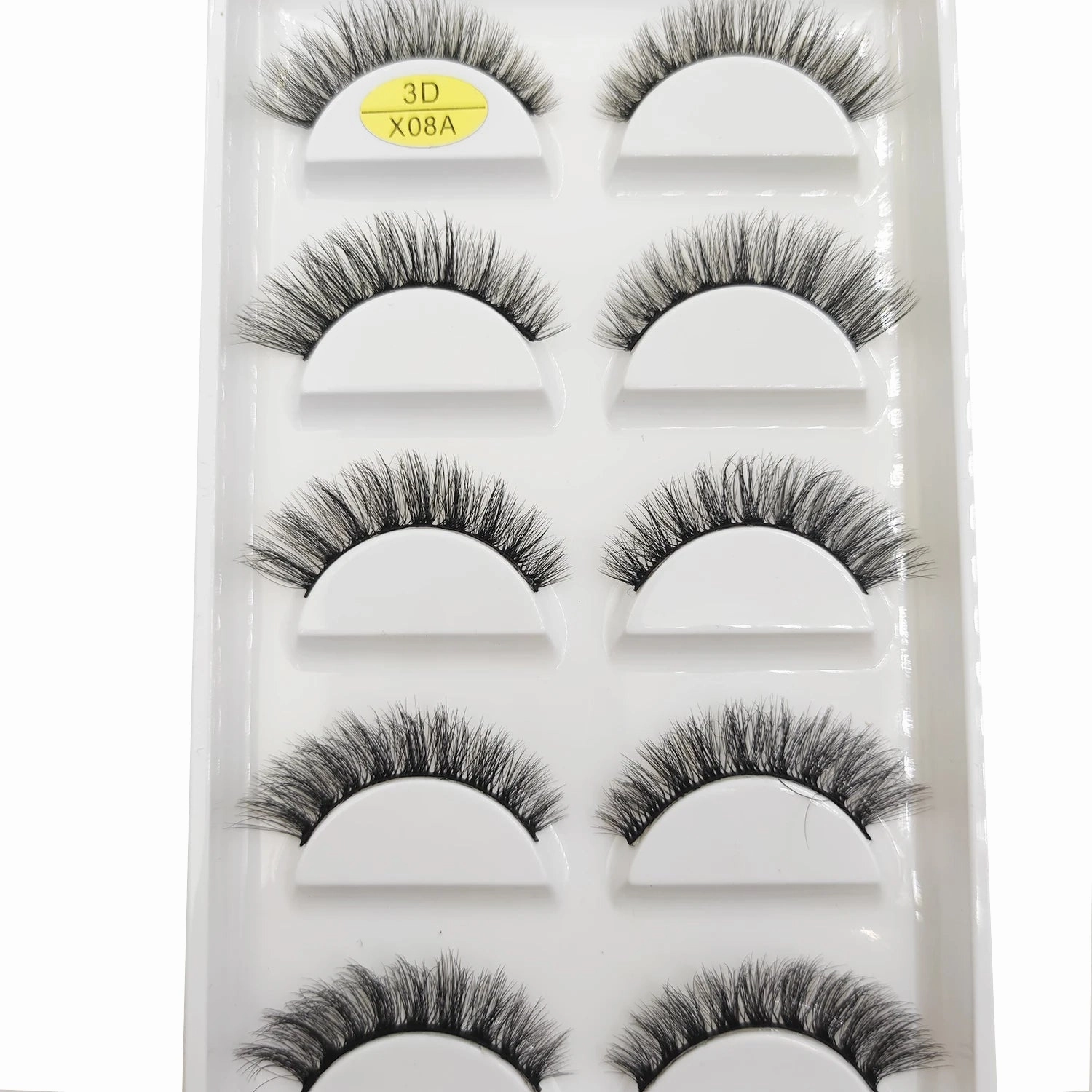 38 Style 5 Pairs Natural 3D Mink False Eyelashes