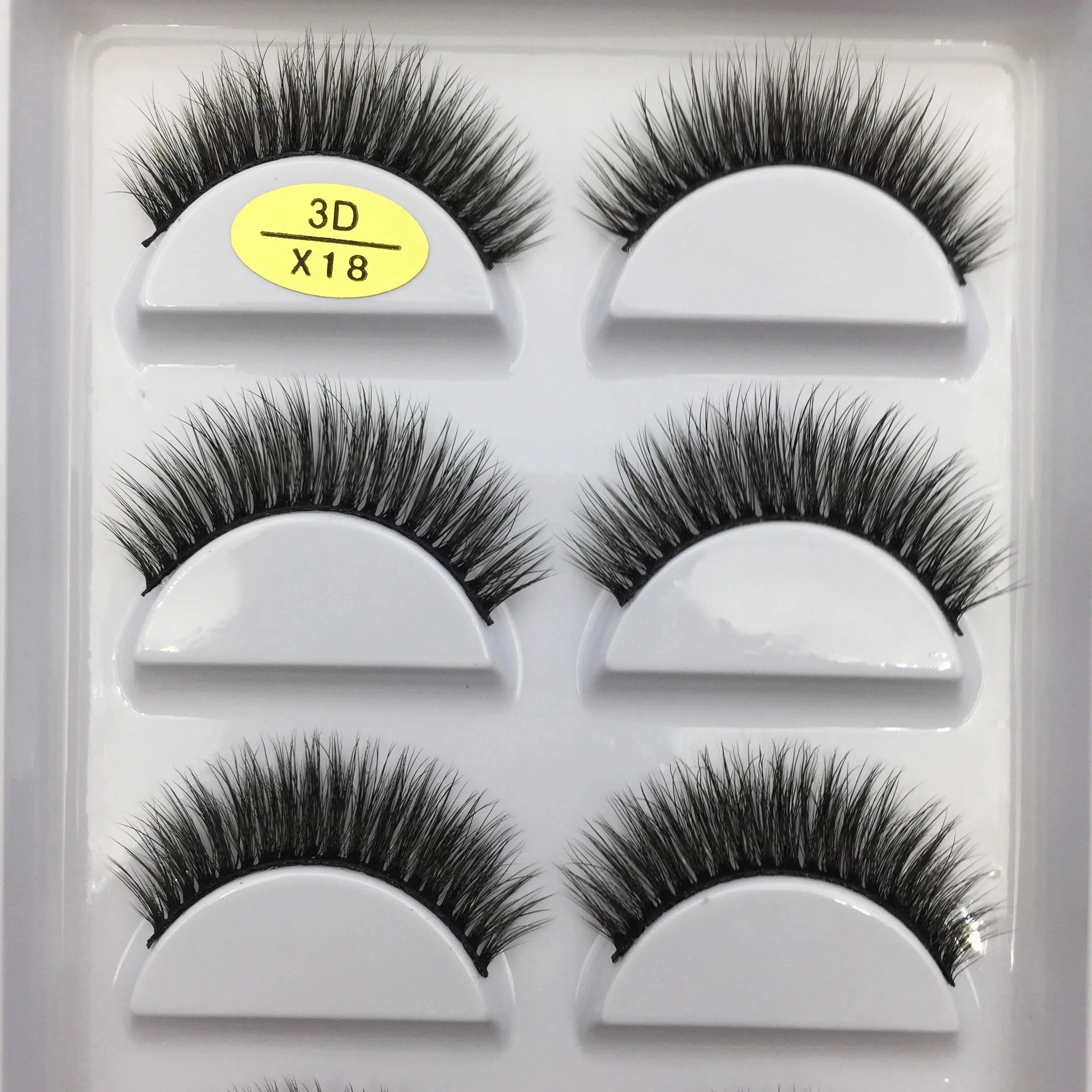 38 Style 5 Pairs Natural 3D Mink False Eyelashes