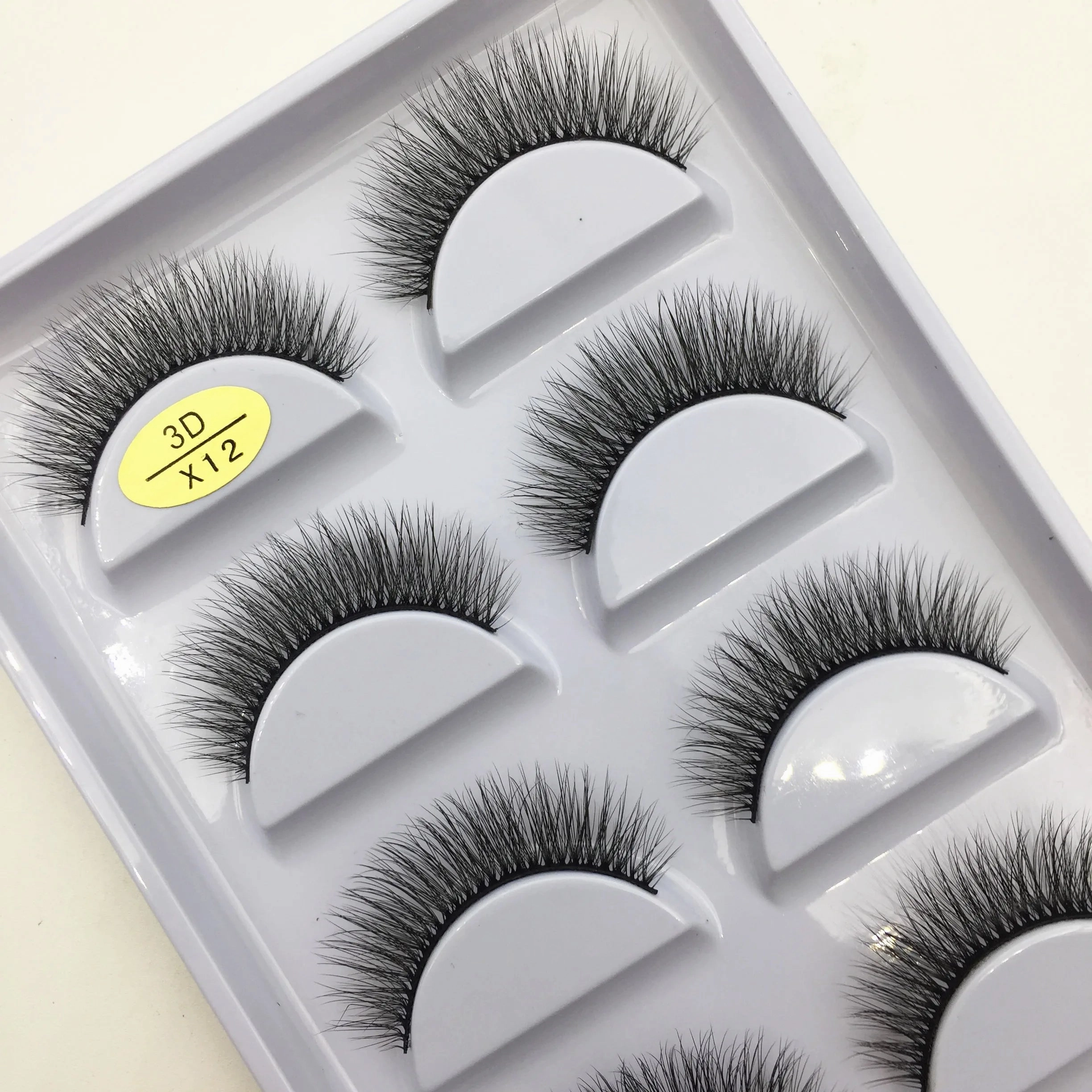 38 Style 5 Pairs Natural 3D Mink False Eyelashes
