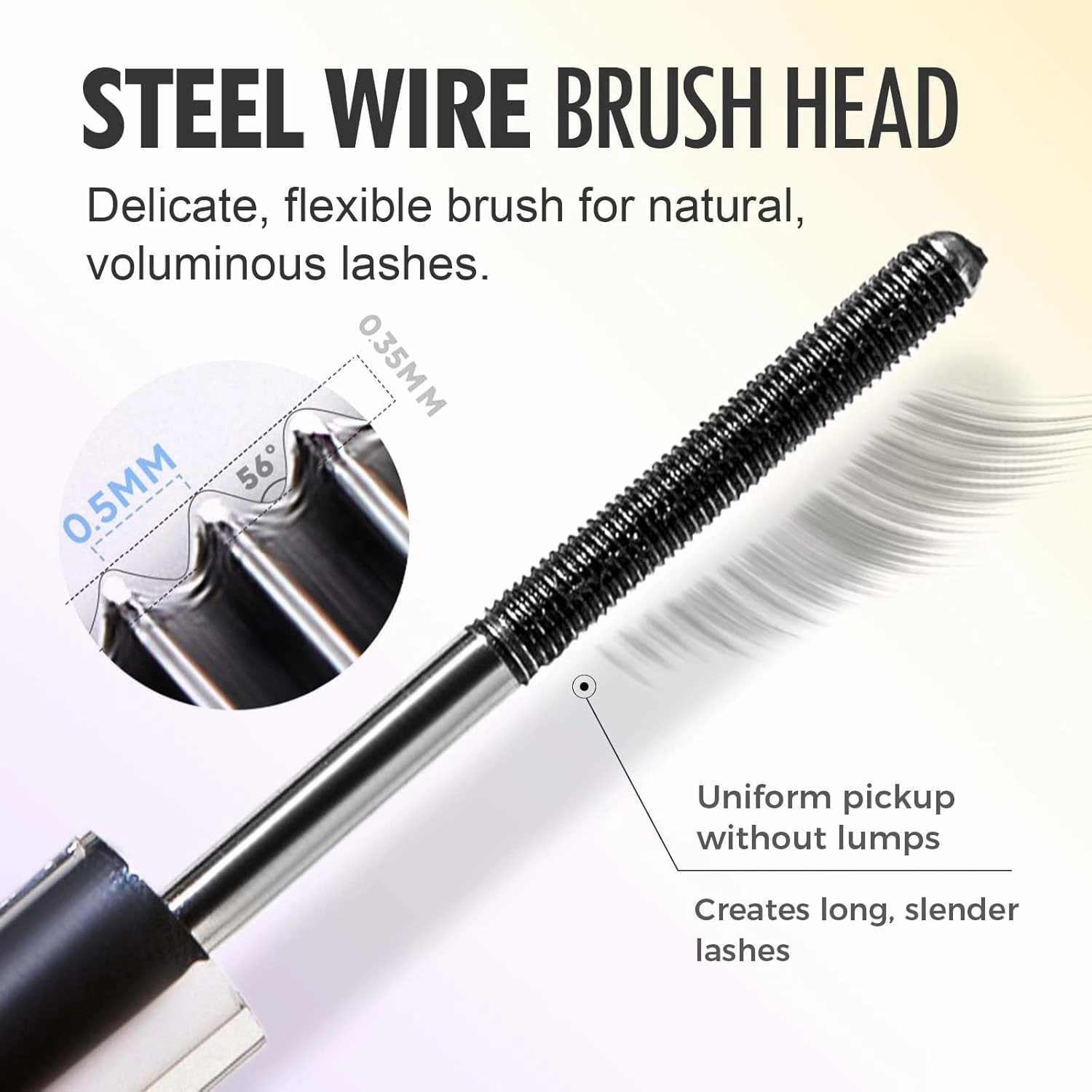 3D Curling Eyelash Iron Mascara, 2025 New Metal Tubing Mascara Black & Brown for Lash Makeup,Waterproof Long Lasting Lash Extensions Magic Mascaras (Black/2pcs, One Size)