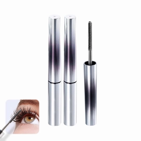 3D Curling Eyelash Iron Mascara, 2025 New Metal Tubing Mascara Black & Brown for Lash Makeup,Waterproof Long Lasting Lash Extensions Magic Mascaras (Black/2pcs, One Size)