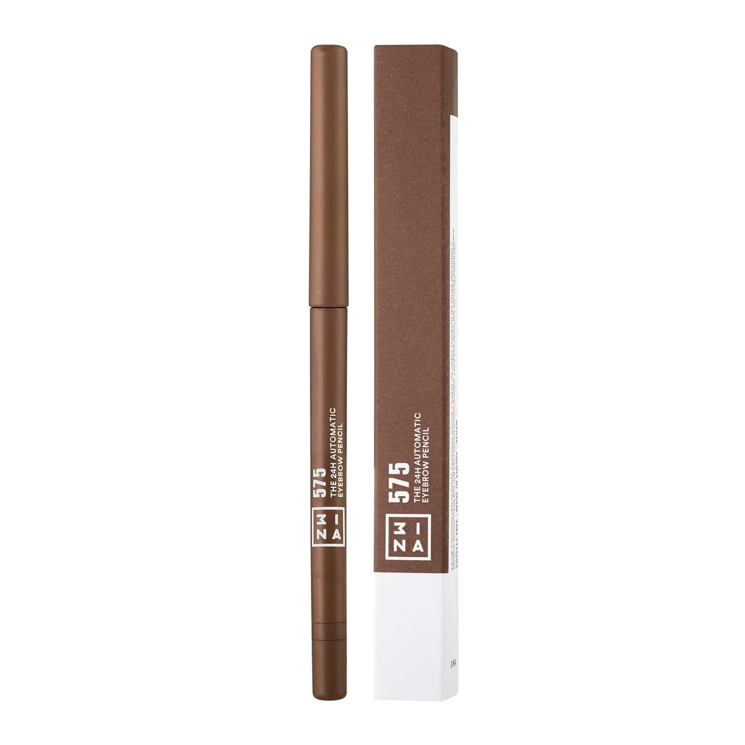 3INA The 24H Automatic Eyebrow Pencil 575 - Defines And Fills Your Eyebrows - Offers A 24H Waterproof Formula - Features An Integrated Sharpener And Automatic Format - Creamy - Warm Brown - 0.011 Oz