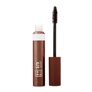3INA The Color Mascara 575 - Brown Colored Mascara Coats Eyelashes With Fun Color - Washable, Clump Free, Volumizing Mascara in Bold Colors - Colorful Vegan and Cruelty Free Makeup - 0.47 Fl. Oz