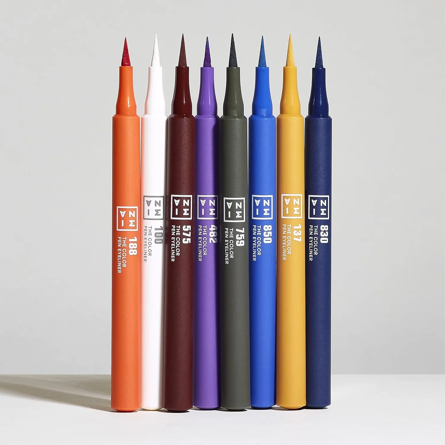 3INA The Color Pen Eyeliner 759 - Ultra Fine Tip 14H Olive Green Longwear Liquid Liner - Vibrant Colors, Matte, Smudgeproof, Flake Proof Makeup - Cruelty Free, Paraben Free, Vegan Cosmetics - Green