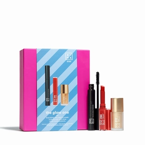 3INA The Glow One Kit 0.26oz The 24H Level Up Mascara, 0.26oz No Rules Highlighter - 512, 0.053oz The Color Lip Glow - 244 3 Pc