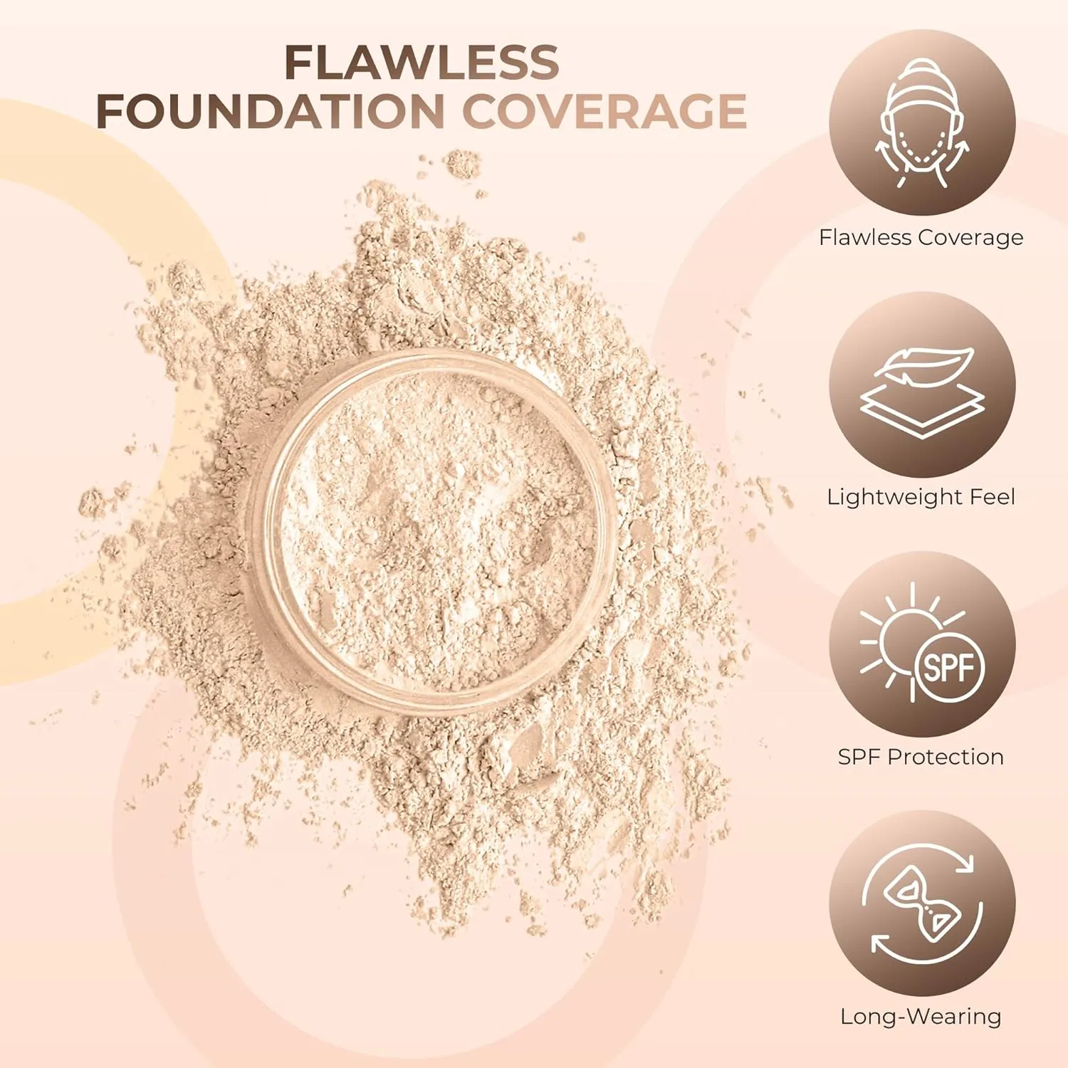 3pc FULL SIZE KIT (FAIR 1) Mineral Makeup Foundation Set Sheer Powder Bare Face Matte Cover