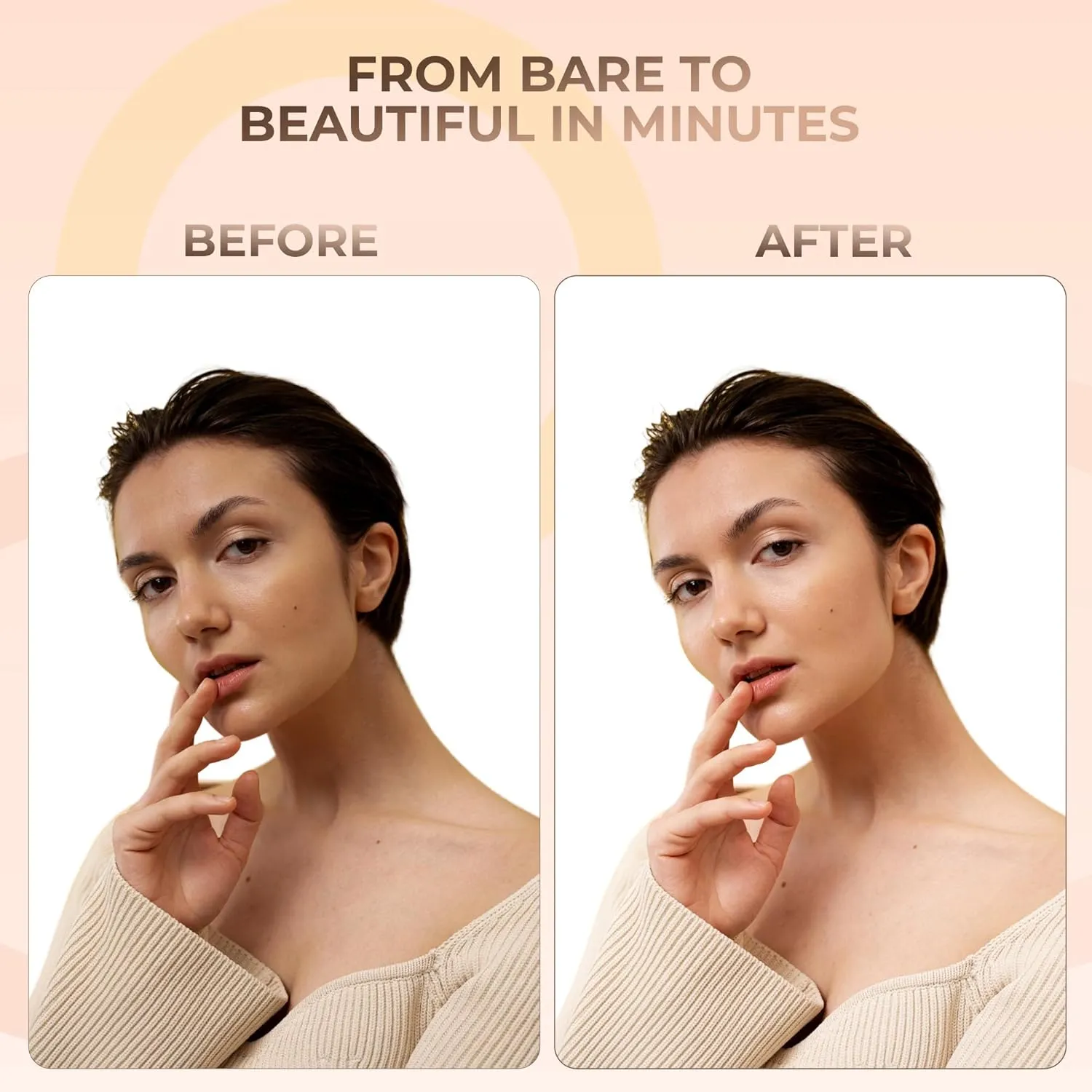 3pc MINERAL MAKEUP SET (FAIR 2) Bare Skin Kit Powder Matte Foundation Organic