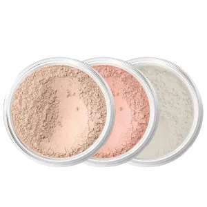 3pc MINERAL MAKEUP SET (LIGHT) Bare Skin Kit Powder Matte Foundation Organic
