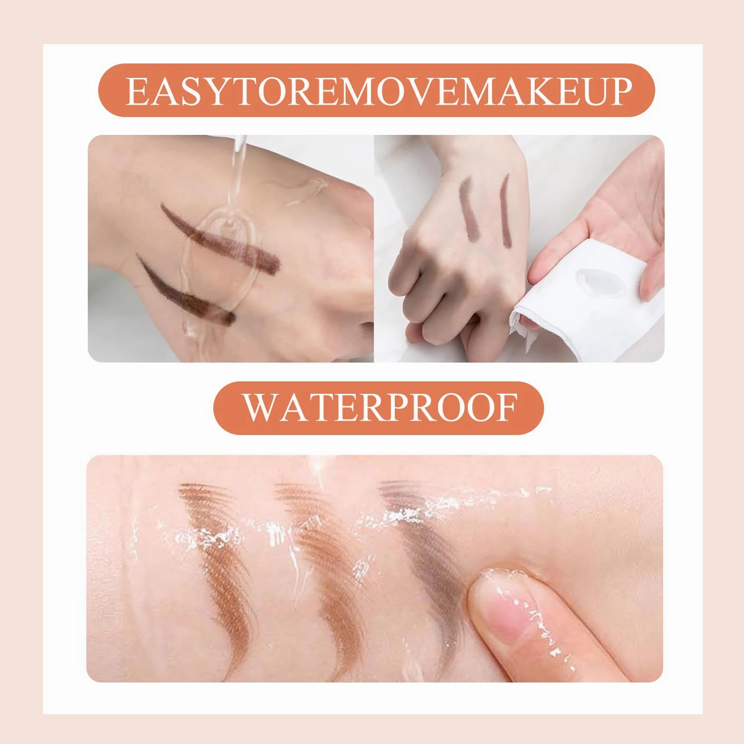 3PC Microblading Eyebrow Pencil, 2025 New Magic Liquid Eyebrow Pen,4 Tipped Waterproof Brow Pencil with Hair like Strokes Natural Long-Lasting Eyebrow Pen(Three Colors)