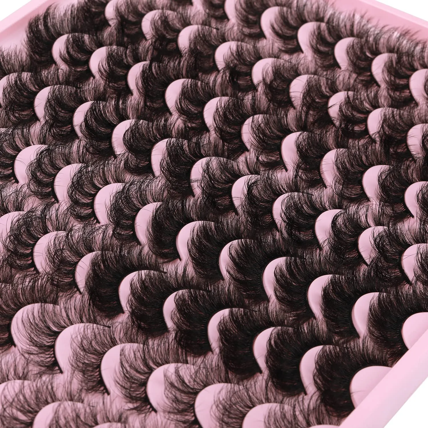 48 Pairs Mink Lashes Thick Eyelashes 8 Styles Mixed Dramatic Long Faux Mink Eye lashes Pack 10D Wholesale Luxury Soft Fake Eyelashes