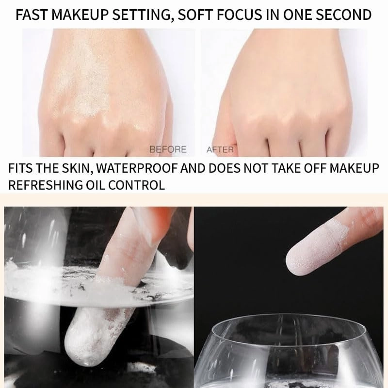 4 Colors Loose Setting Powder, Face Finishing Makeup Banana Luxury Loose Powder, Long Lasting Coverage, Oil Control Brightening Matte Finish, Pore Blurring (#01, 1.5 oz)