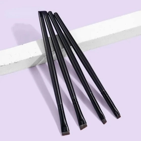 4 Pieces Eyebrow Contour Makeup Brush Eyeliner Brush Portable Small Angle Eyebrow Brush Female Makeup Beauty Tool