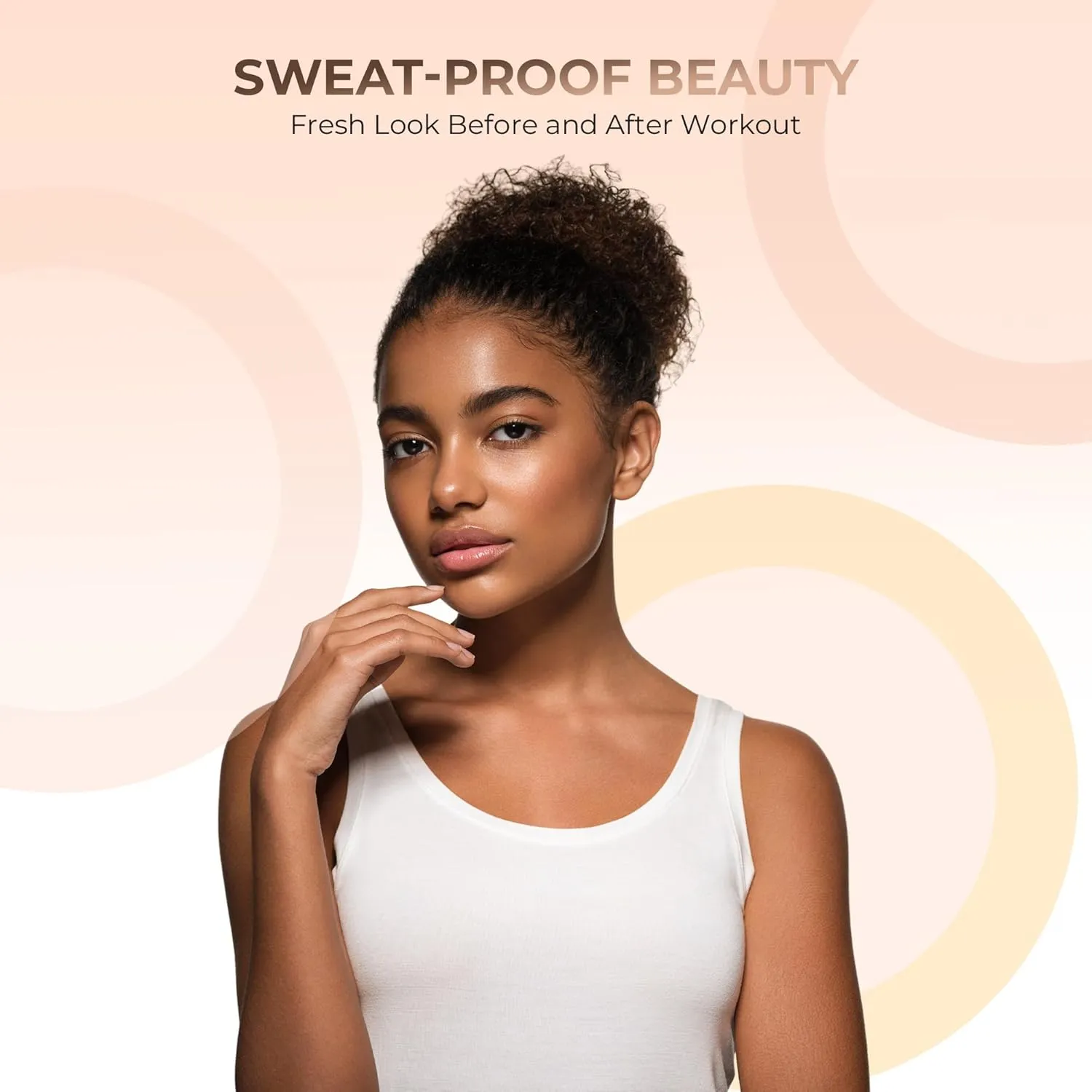 4pc (COCOA) KIT w/KABUKI BRUSH Mineral Makeup Matte Loose Powder Foundation Concealer Blush Long Lasting Bare Face Cosmetics