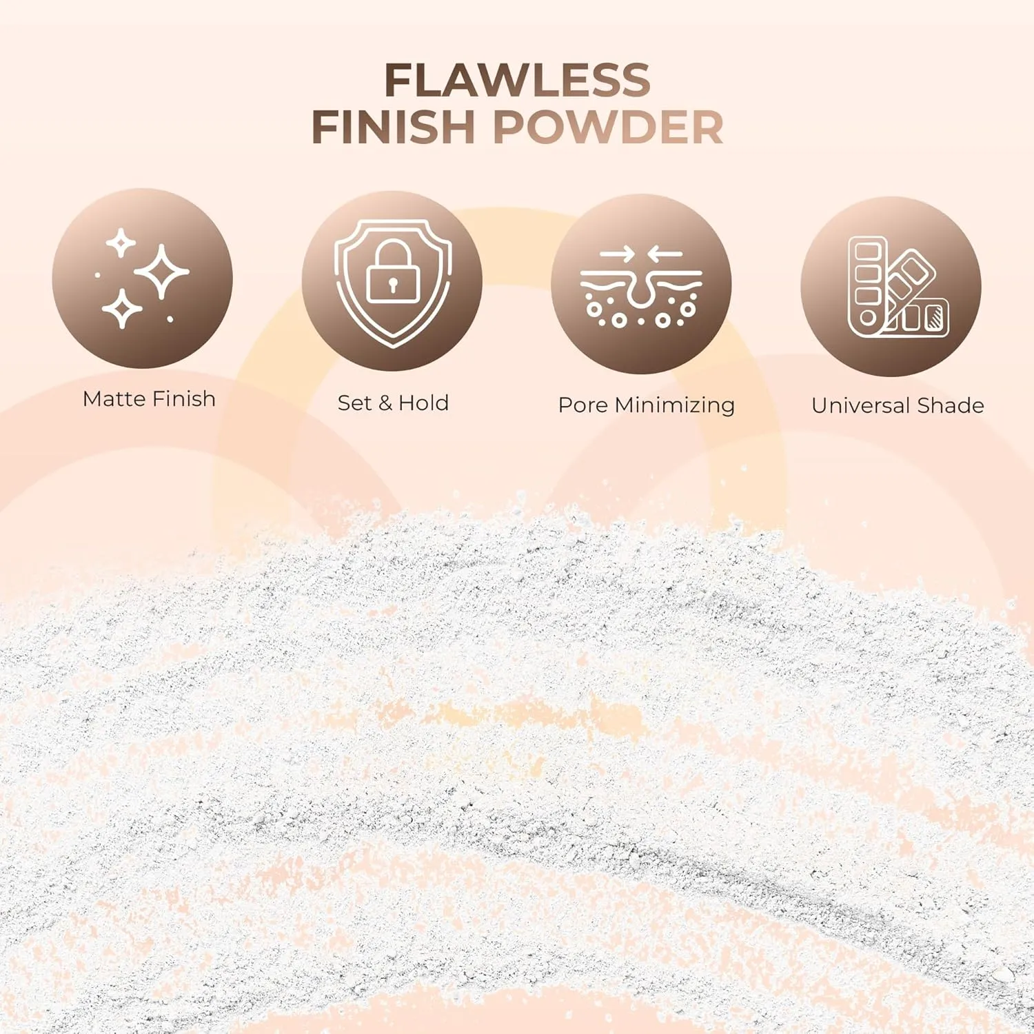 4pc Full Size Kit (Pink Bisque) Mineral Makeup Matte Translucent Loose Foundation   Kabuki Brush   Concealer   Finishing Setting Powder   Bare Face Full Coverage SPF 30 All Skin Types Waterproof