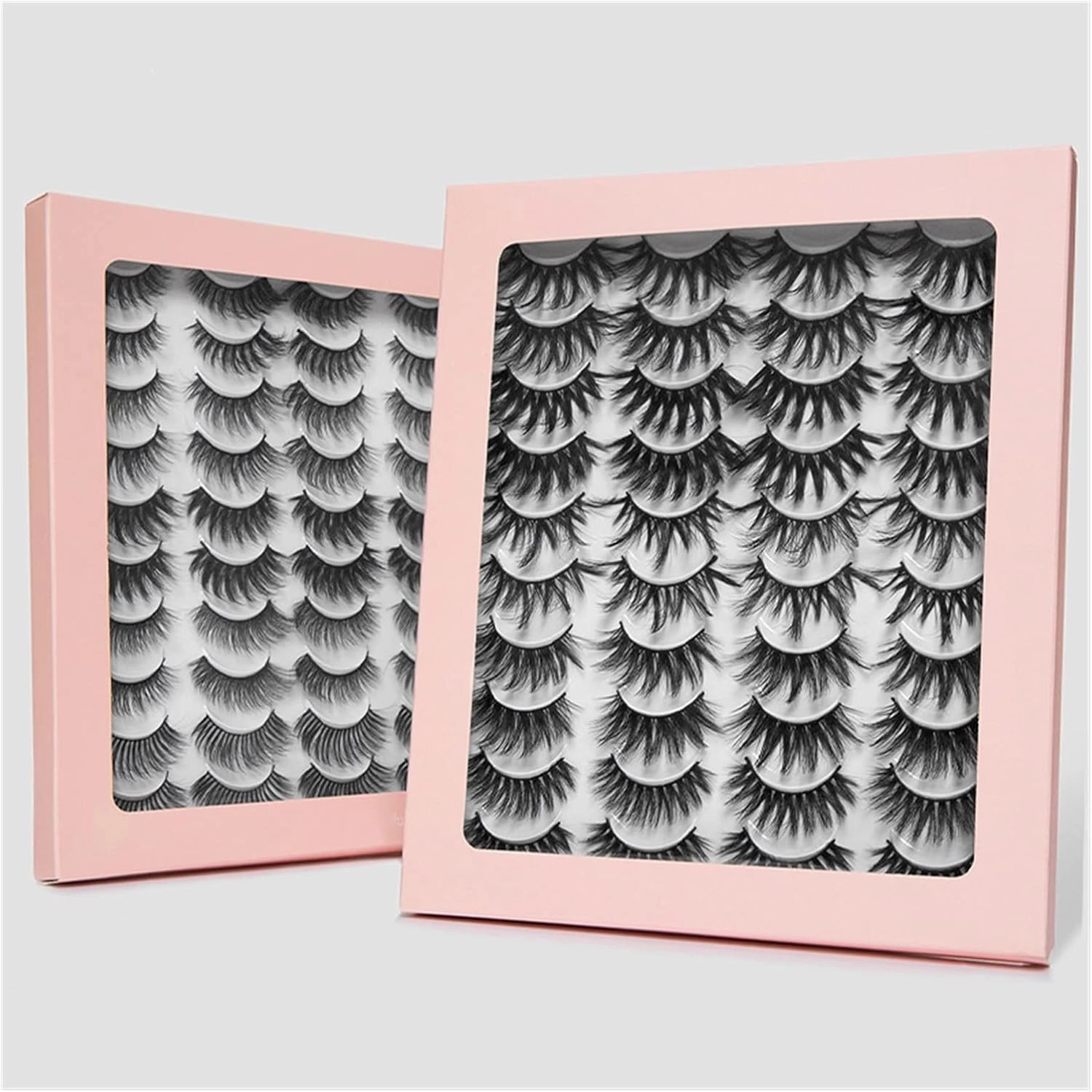 5/8/20 Pairs 3D Lashes Natural False Eyelashes Fluffy Soft Wispy Volume Eyelash (Color : DH1607)