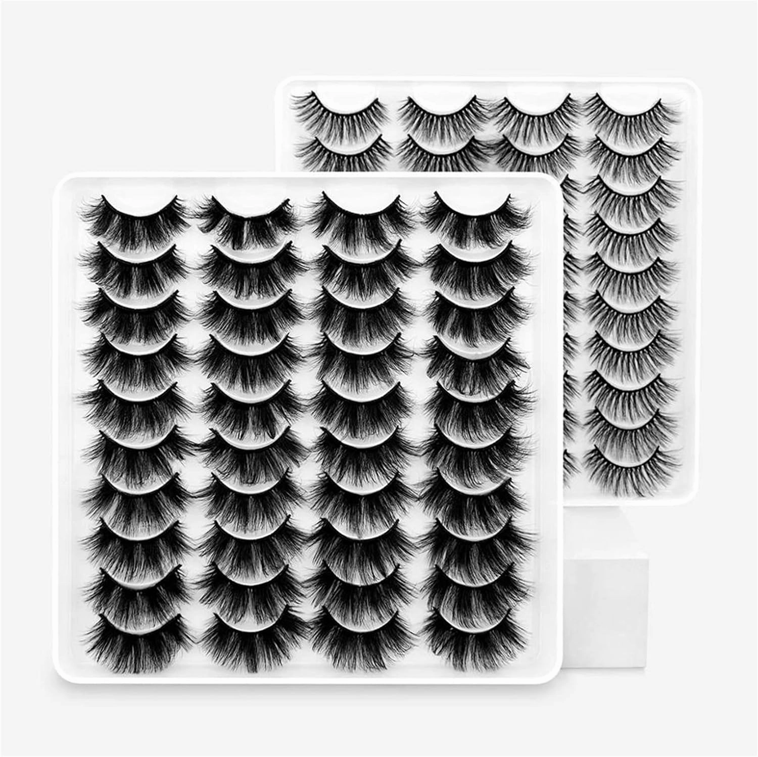 5/8/20 Pairs 3D Lashes Natural False Eyelashes Fluffy Soft Wispy Volume Eyelash (Color : DH1607)