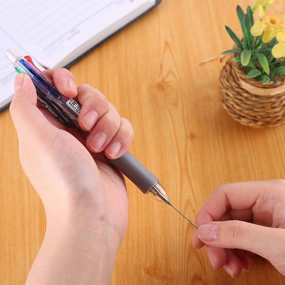 5 in 1 Multifunction Pen Set 0.7 mm Colored Ballpoint Pen and 0.5 mm Mechanical Pencil in One Pen Package Contains 5 pcs Pens and 25 pcs Pen Refills and 5 Pack Mechanical Pencil Refills