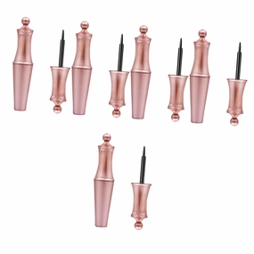 5sets Magnetic Eyeliner Green Liquid Pen Sticky Eyeliner Safe for Daily Use 2pcs*5