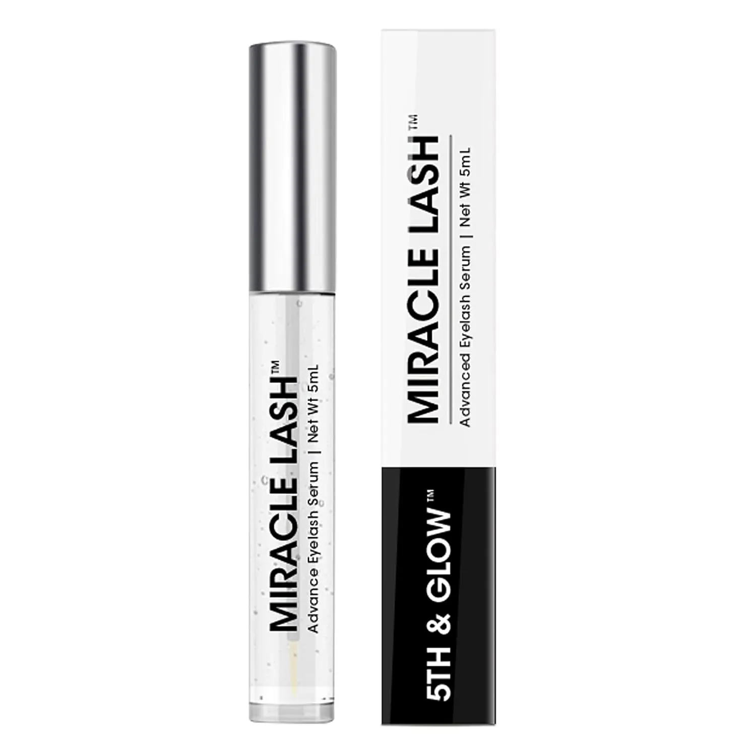 5th & Glow Miracle Lash Enhancing Serum, Eyelash Serum to Nourish, Hydrate, and Protect Eyelashes, Lash Serum for Eyelash Growth