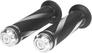 7/8" Aluminum Rubber Gel Hand Grips for Motorcycle Sports Bikes Handlebar
