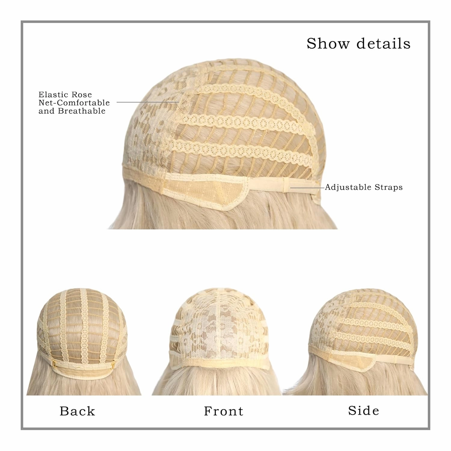 7JHH WIGS 26Inch Long Straight Wig with Bangs 613 Blonde Wig Heat Resistant Synthetic Wig Make Natural Looking Wigs for Women Party Cospaly Wig and Daily Used