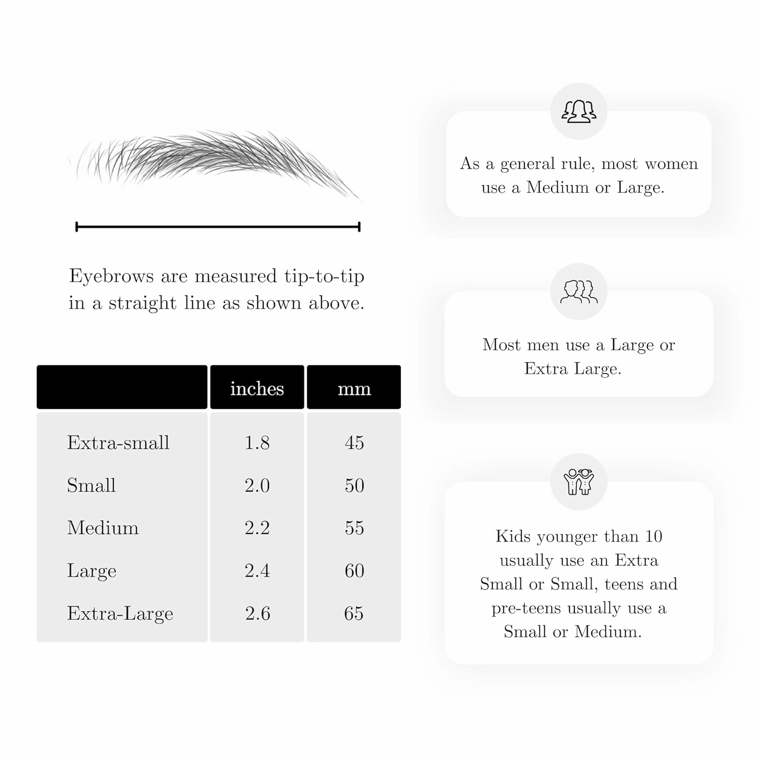 (10 pairs) Medium Brown Temporary Eyebrow Tattoo - Large Size - Waterproof & Smudgeproof - Confident Contour Style Eyebrow Stickers - Sheet Lasts up to 30 Days - Won't Work on Existing Brows