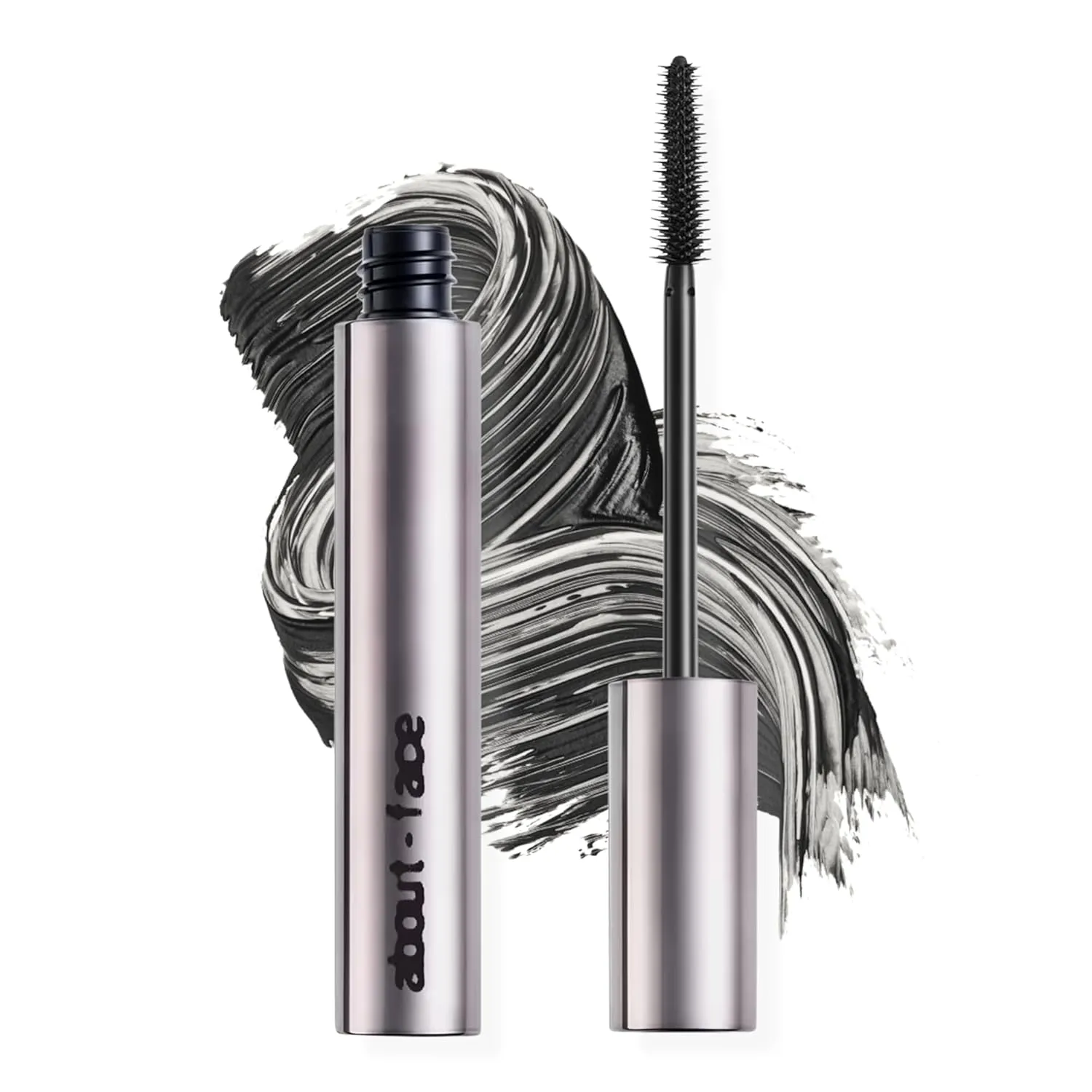 about-face Volumizing Mascara – Jet Black | Clean, Vegan, Cruelty-Free | Amplifies, Lengthens & Lifts Lashes | Smudge-Proof, Flake-Free Formula | 0.43 oz