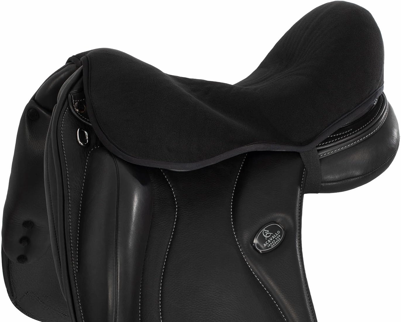 Acavallo Air Plus Gel Seat Saver Dri-Lex, 10 mm, Medium, Black