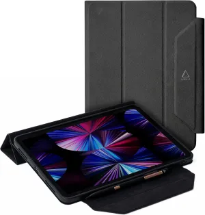 Adonit Trifold Case Compatible with iPad Pro 11 Inch 2022(Black), Magnetic Stand Case with Clasp, Auto Sleep and Wake, Pencil 2 Wireless Charging, Stylus Pens Holder