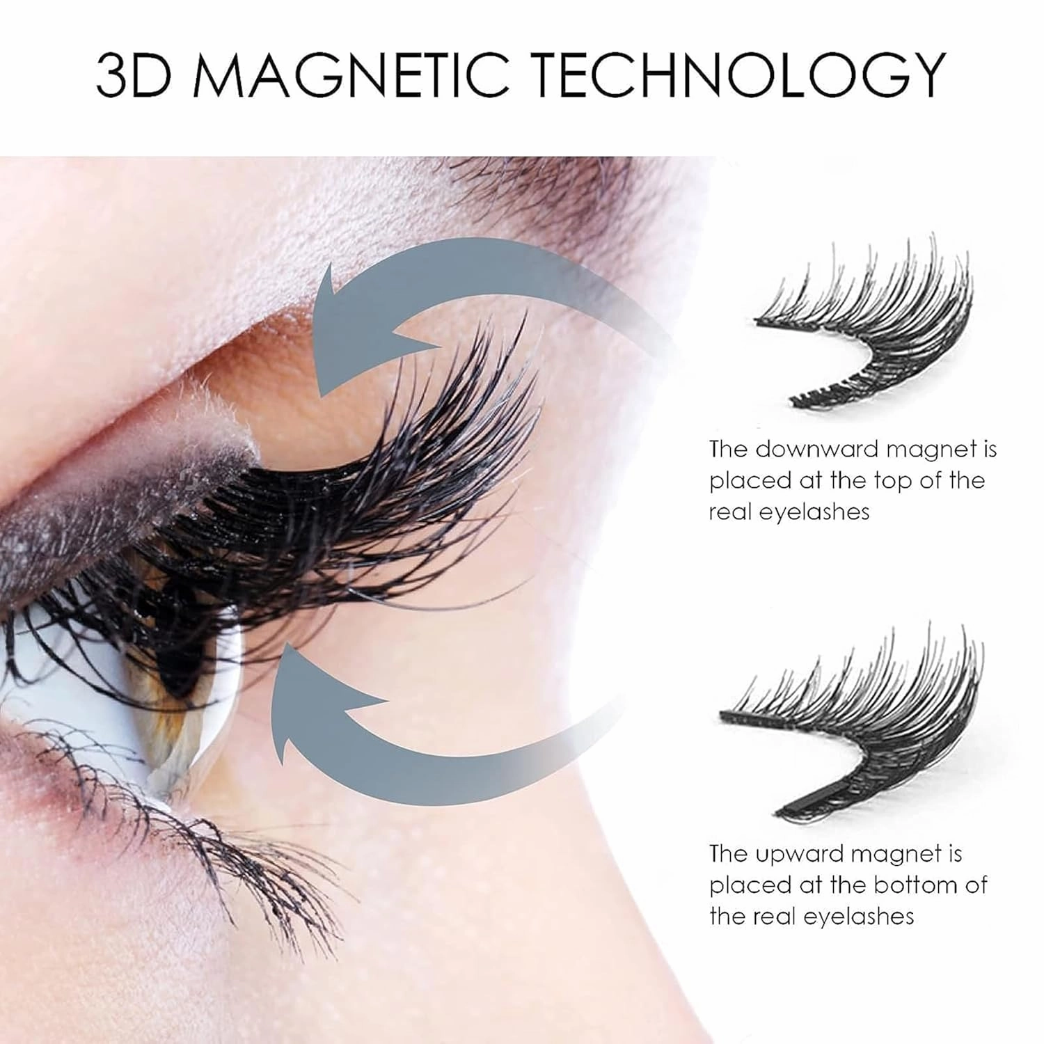 Aerliss Magnetic Lashes, Aerliss Ez Bella Lashes, Aerliss Magnetic Eyelashes, Aerliss Easy Bella Lashes, Reusable Magnetic Eyelashes, With Applicator No Glue Or Liner Needed, Natural Look (03-Simple)
