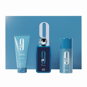Afnan 9 Am Dive Perfume Gift Set – Eau De Parfum (3.4 Oz), Shower Gel (5.0 Oz), Deodorant (5.0 Oz)