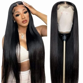 ALI PANDA 210% Density 260g 13x6 Lace Front Wigs Human Hair Wigs Straight HD Lace Front Wigs Pre Plucked Natural Color Glueless Wig 100% Human Hair Lace Front Wigs for Women 32 Inch