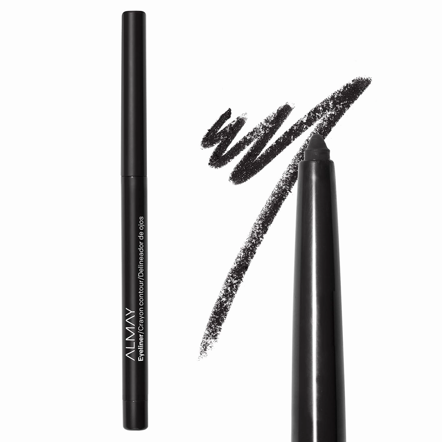 All-Day Eyeliner Pencil, Hypoallergenic, Cruelty-Free, Ophthalmologist Tested, Long Wearing and Water Resistant, 205 Black, 0.01 Oz
