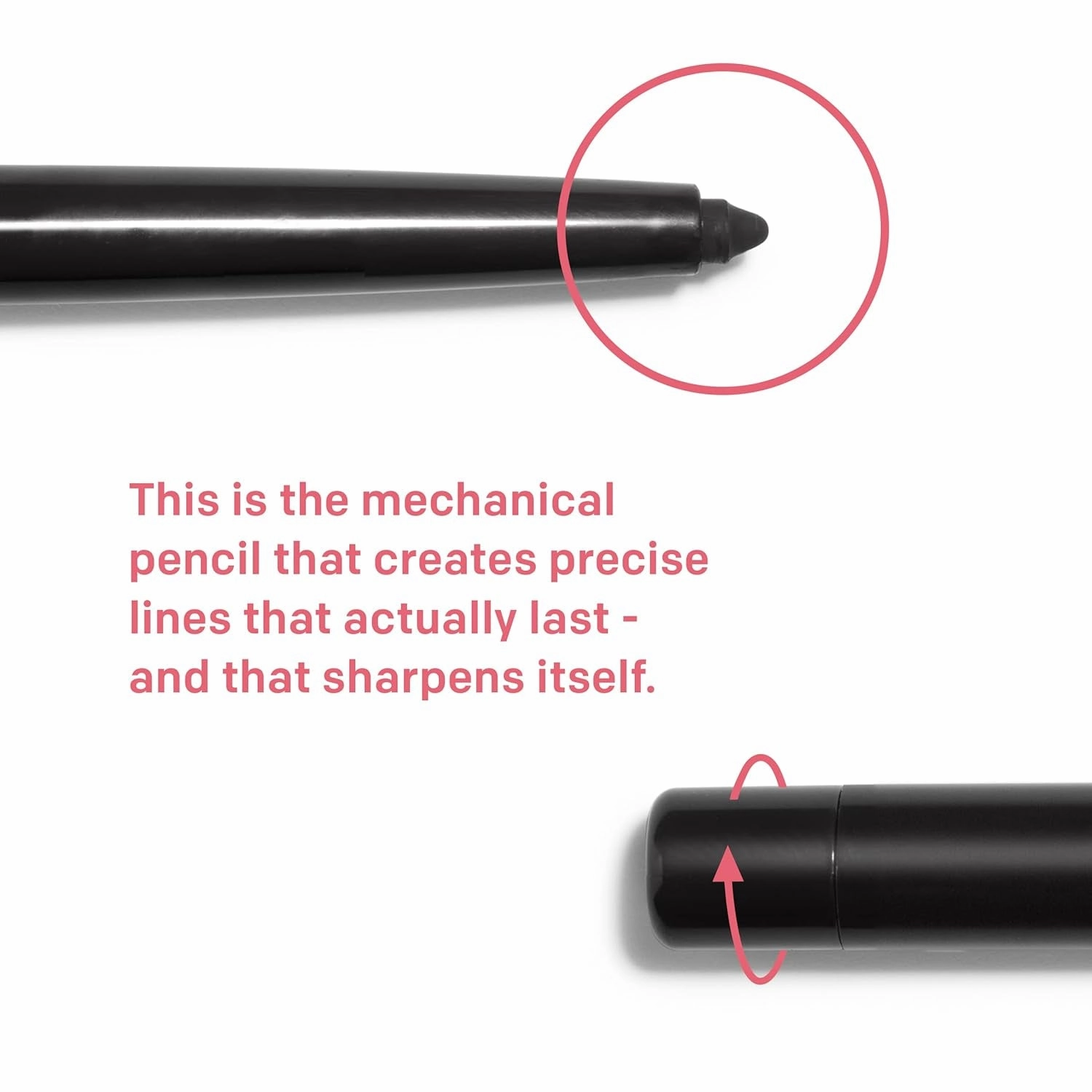 All-Day Eyeliner Pencil, Hypoallergenic, Cruelty-Free, Ophthalmologist Tested, Long Wearing and Water Resistant, 205 Black, 0.01 Oz