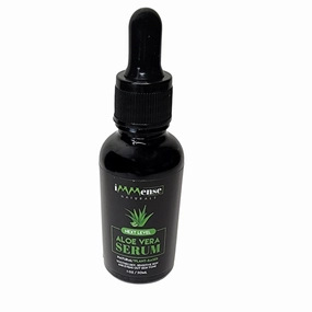 Aloe Vera Serum with Vitamin C for Wrinkles & Fine Lines, Use To Brighten Skin-Correct Dark Circles, Hydrate and Even Skintone. Use for a Natural Makeup Primer