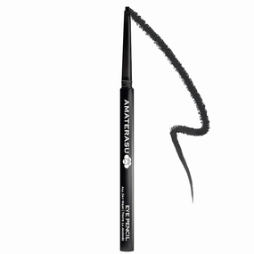 Amaterasu Eye Pencil - 24 Hour, Smudgeproof Black Make Up Pencil - Waterproof & Humidity Resistant Lash & Waterline Eyeliner Pencil - Smooth Application, Clean & Vegan Pencil Eyeliner