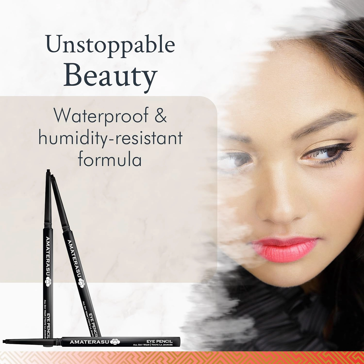 Amaterasu Eye Pencil - 24 Hour, Smudgeproof Plum Eye Pencil - Waterproof & Humidity Resistant Lash & Waterline Eyeliner Pencil - Smooth Application, Clean & Vegan Pencil Eyeliner