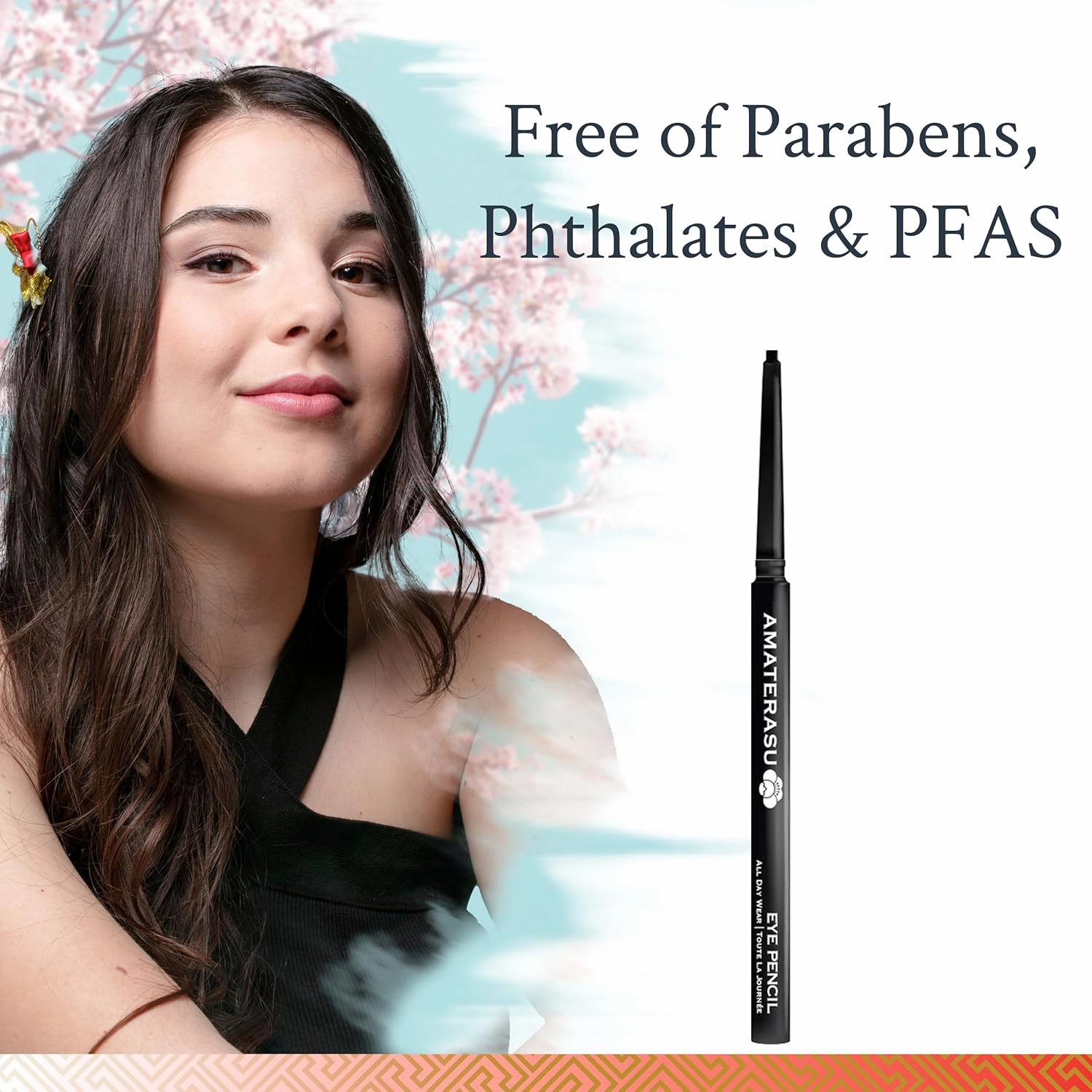 Amaterasu Eye Pencil - 24 Hour, Smudgeproof Royal Eye Pencil - Waterproof & Humidity Resistant Lash & Waterline Eyeliner Pencil - Smooth Application, Clean & Vegan Pencil Eyeliner