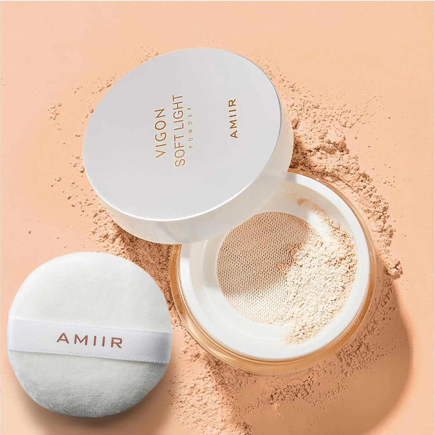 AMIIR Loose Setting Powder Makeup for Face - Talc-Free, Mattifying, Translucent Finish, Oil Control, Crease-Resistant, Perfect for Makeup Setting & Smoothing Pores on Oily Skin (#02 True Nude)