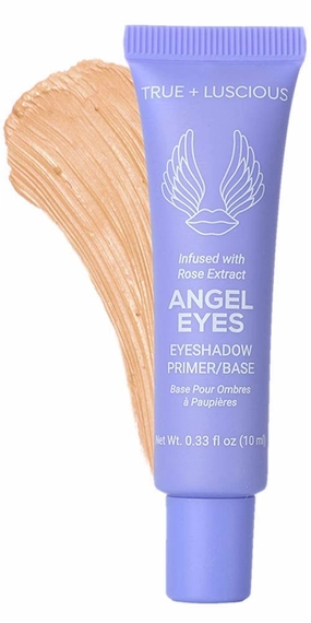 Angel Eyes Eyeshadow Primer by True   Luscious - Clean Formula with Rose Extracts - Vegan, Paraben Free, & Cruelty Free Eye Primer - Great for Oily Lids & Prevents Creasing - 0.33 oz (Shade: Dark)