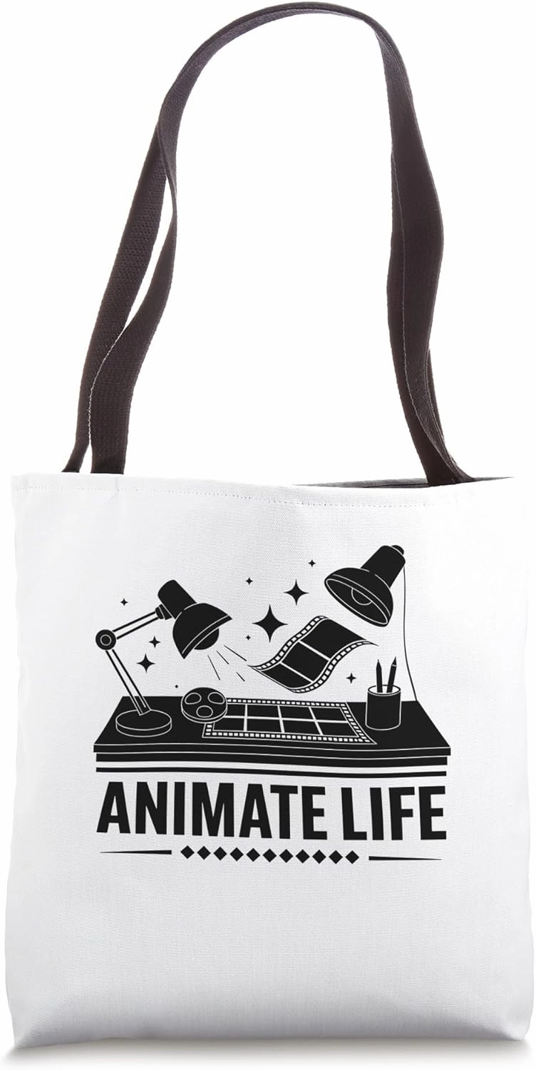 Animate Life Animation Draw Sketch Animate Storytelling Tote Bag