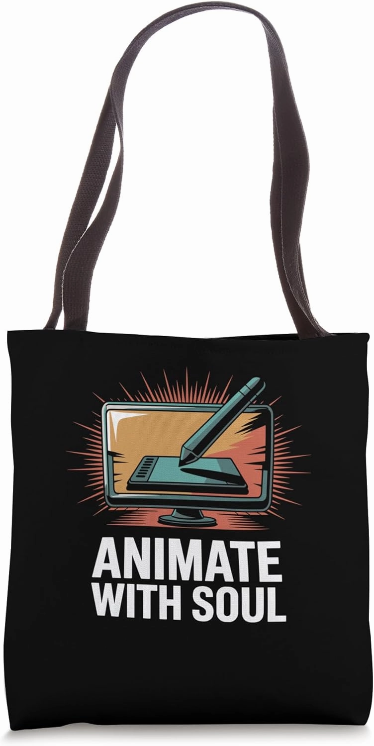 Animate With Soul Animation Draw Sketch Animate Storytelling Tote Bag
