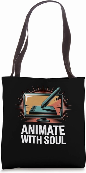 Animate With Soul Animation Draw Sketch Animate Storytelling Tote Bag