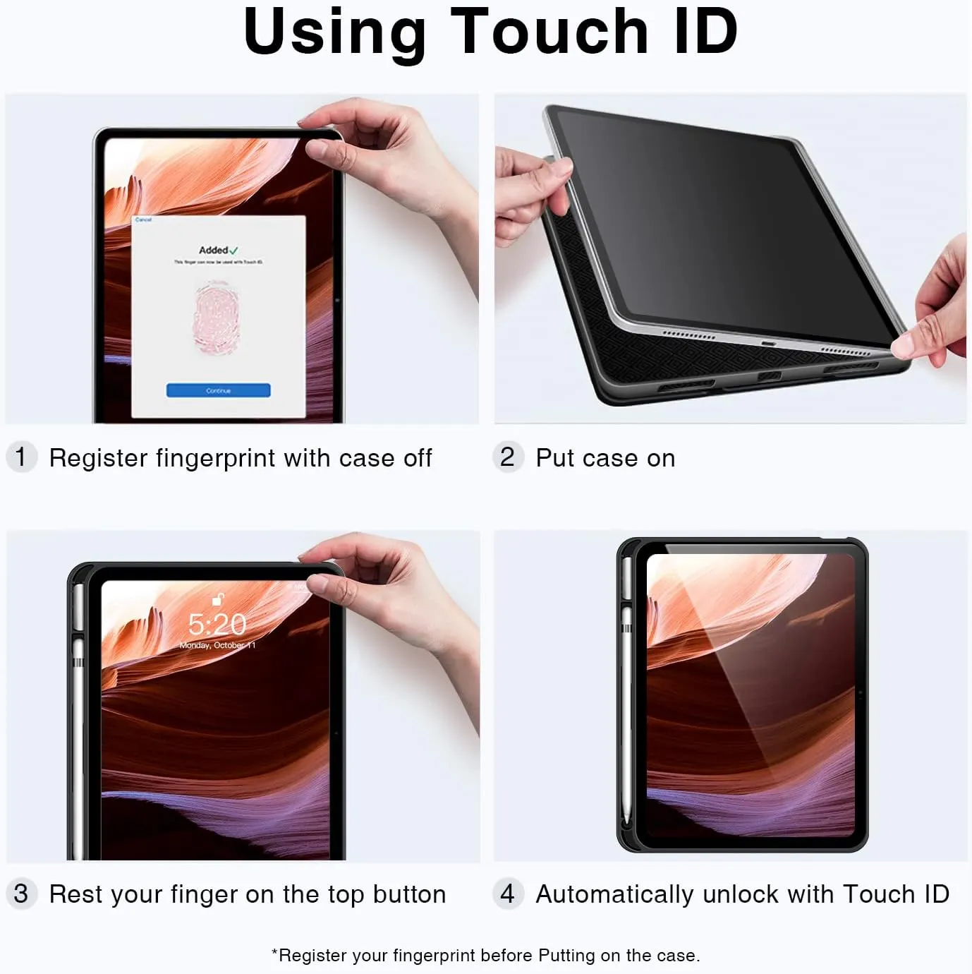 Antbox Case for iPad (A16) 11th Generation 11'' 2025/iPad 10th Generation 10.9'' 2022 with Built-in Pencil Holder Auto Sleep/Wake Function PU Leather Smart Cover (Brown)