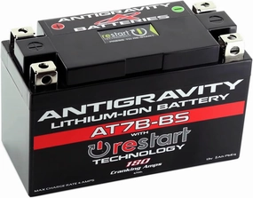 Antigravity AT7B Performance Lithium Motorcycle Powersport Battery with Built-In Jump Starting, 12V 3.5Ah Ducati, Replaces YT7B