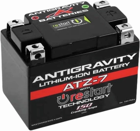 Antigravity ATZ-7 Performance Lithium Motorcycle Powersport Battery with Built-In Jump Starting, 3.5Amp Hours ATV, Quad, Honda, KTM, Yamaha, Kawasaki