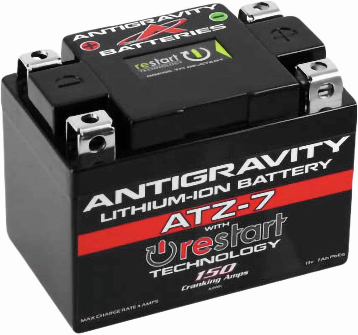 Antigravity ATZ-7 Performance Lithium Motorcycle Powersport Battery with Built-In Jump Starting, 3.5Amp Hours ATV, Quad, Honda, KTM, Yamaha, Kawasaki