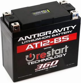 Antigravity Batteries AT12-BS Performance Lithium Battery 12V with Built-In Jump Starter – High-Performance Lithium Powersport Battery for Motorcycles, ATVs, Lawn Mowers, and Scooters – 6.1 Ah